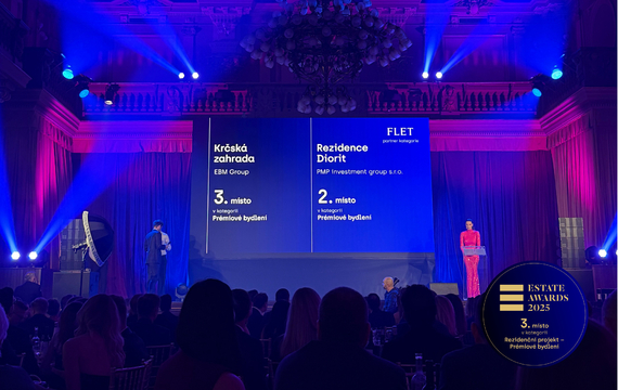 Krčská zahrada opět boduje: Ocenění v soutěži Estate Awards 2025